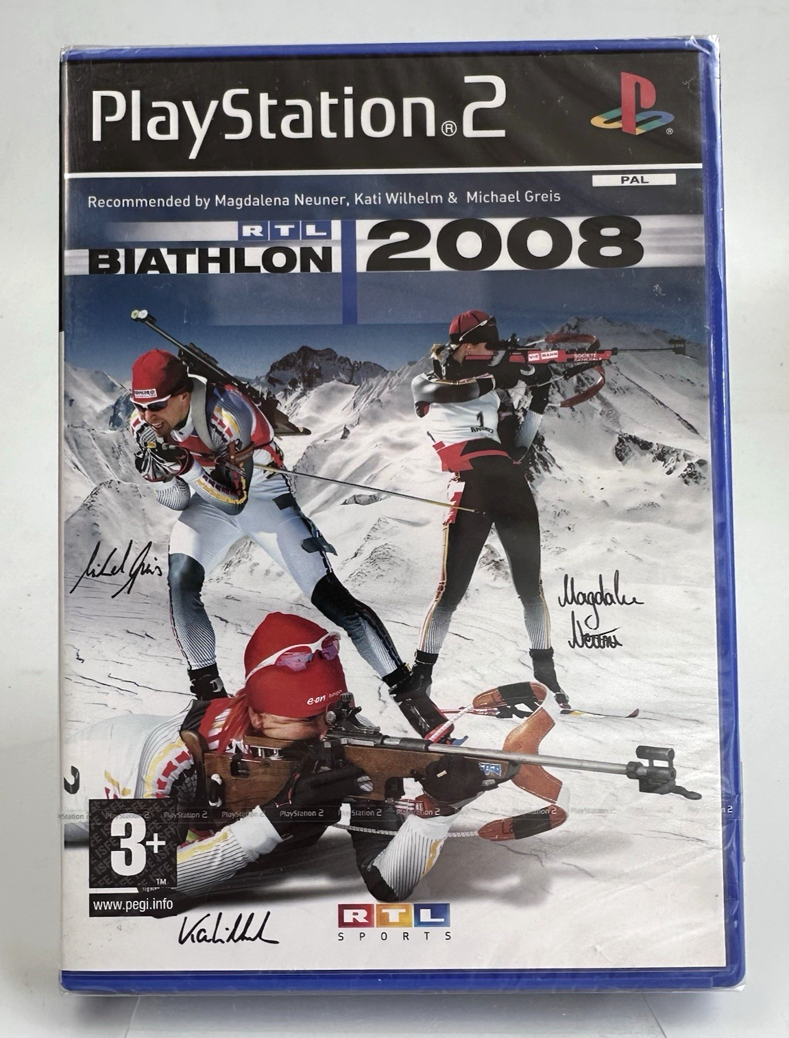 PS2 RTL Biathlon 2008, New And Factory Sealed