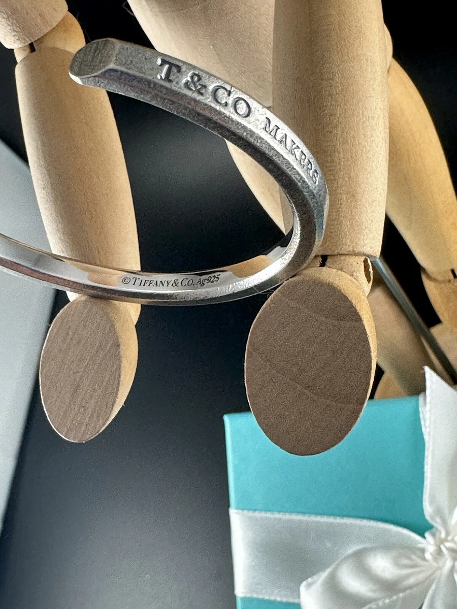 Tiffany makers narrow cuff in sterling silver outlet