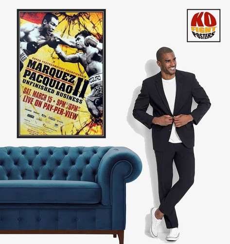 MANNY PACQUIAO vs. JUAN MANUEL MARQUEZ (2) Original HBO Boxen Poster AUKT - Bild 11 von 20