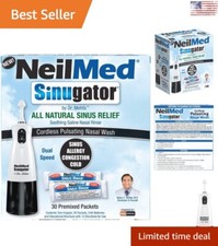 Sinugator Cordless Nasal Irrigator - 36 Premixed Packets - AA Batteries