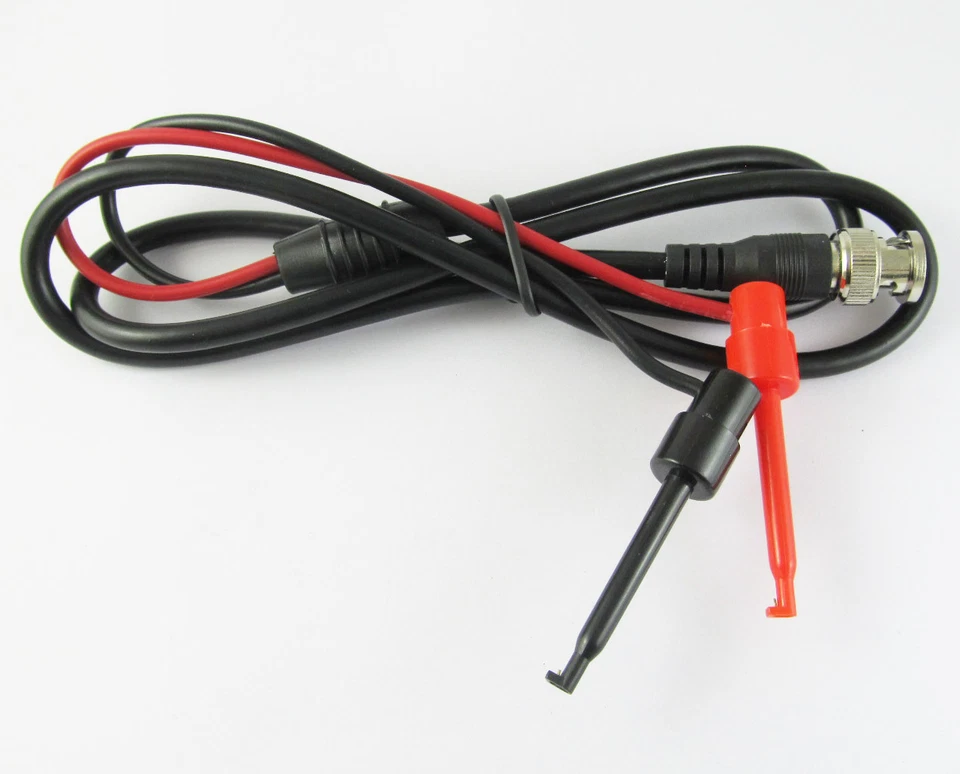 4 sets 1M/3.3FT BNC Male Plug to Dual Large Test Hook Clip Probe Test Lead Cable - Image 3 of 4
