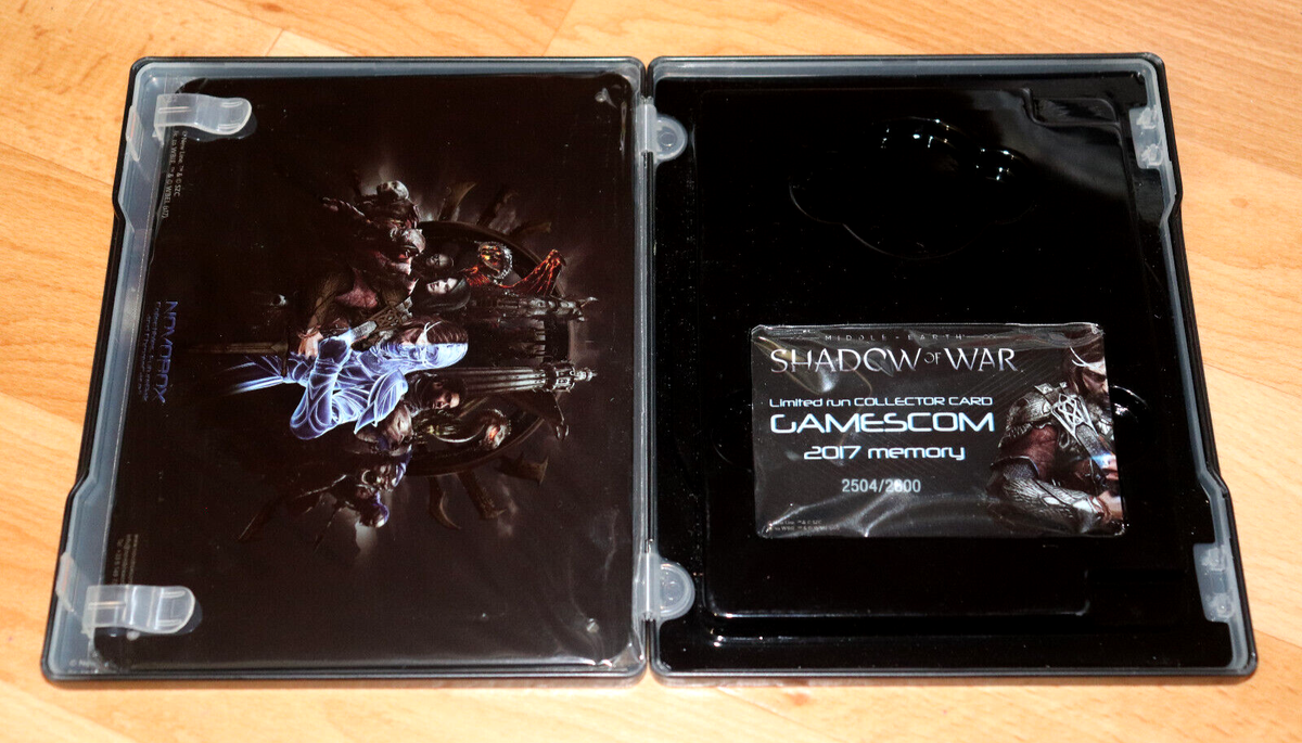 Middle-earth Shadow of War Limited Edition Steelbook Case With