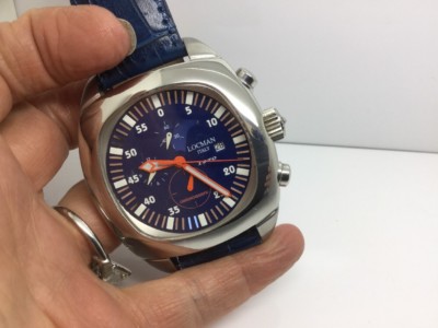 LOCMAN 1970 in Acciaio Inox Quadrante Blu Orologio Cronografo | eBay