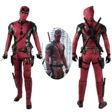Disfraz Deadpool Wade Wilson Cosplay Traje Deadpool 3 Juego Completo con Máscara