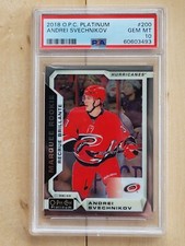 2018-19 O-P-C Platinum Andrei Svechnikov Marquee Rookie PSA 10 Gem Mint RC #200