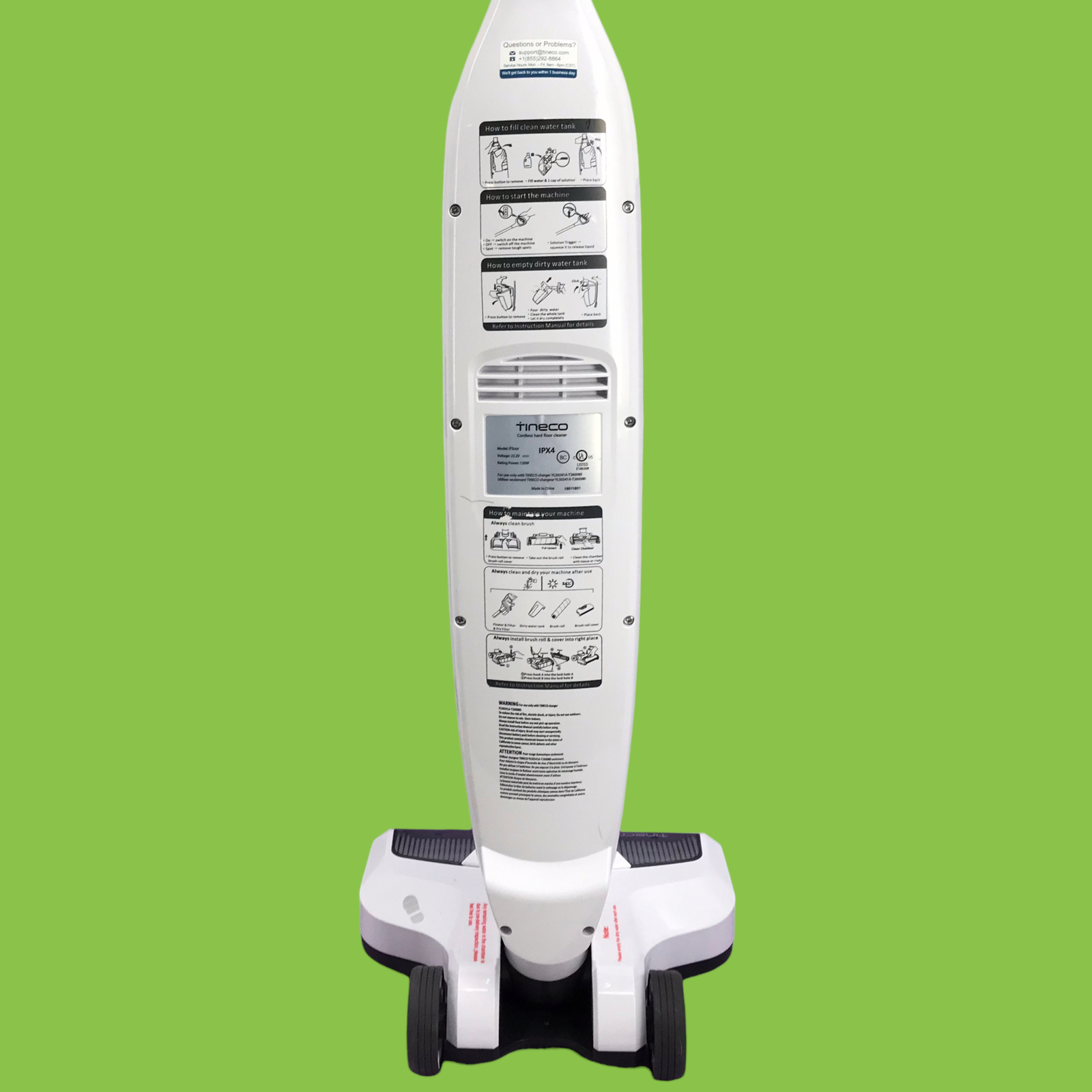 Tineco iFloor Cordless Stick Vacuum Cleaner White/Gray MS0007