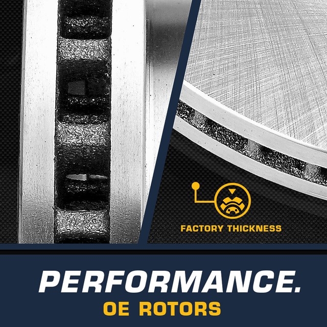 Front And Rear Brake Rotors For 2007 2008 2009 2010 2011 2012 - 2015