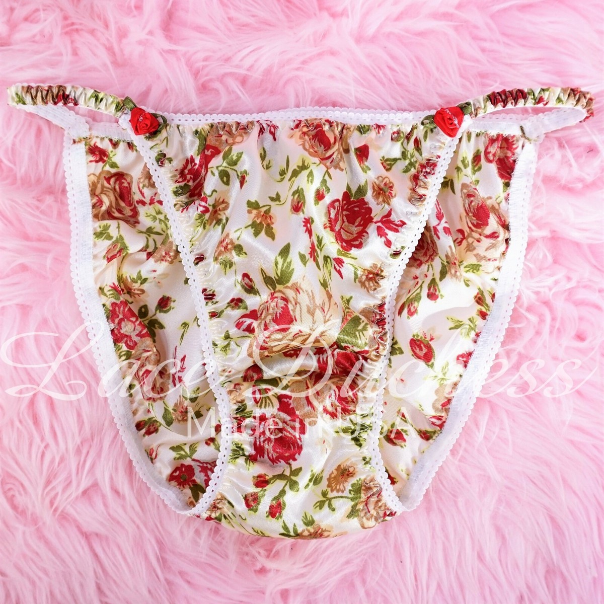 Mutandine Bikini Satin Donna VTG Sailor Moon Fairy Pink, Taglia 5-7, Made In USA - Foto 3