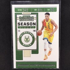 2019-20 Panini Contenders Season Ticket #33 Giannis Antetokounmpo Bucks MVP