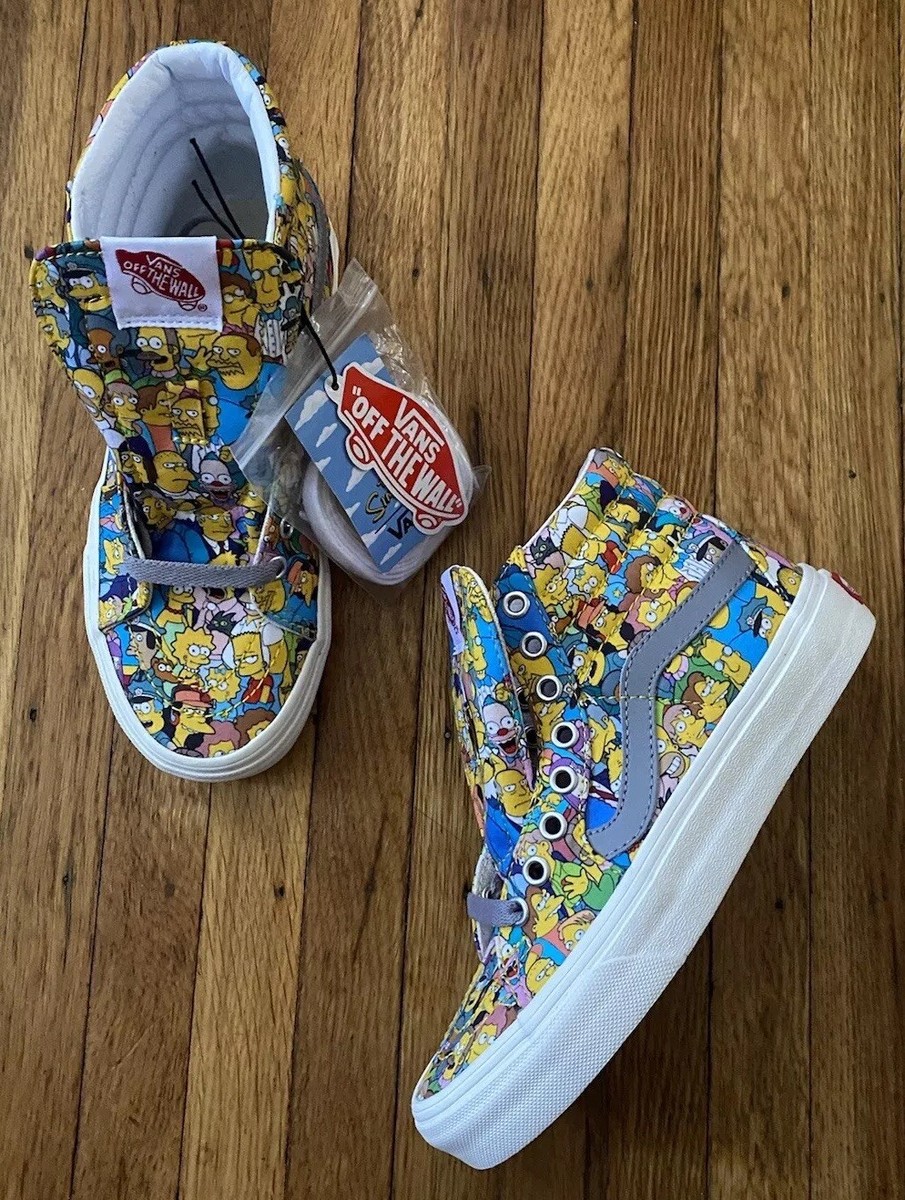 Vans x The Simpsons Sk8-hi Men\'s Skate Shoes Size 7 Multicolor s-l400.jpg main image 4