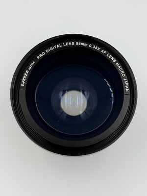 BANNER Optics Pro Digital 58mm 0.35X AF Macro Lens Japan w/ Caps & Pouch