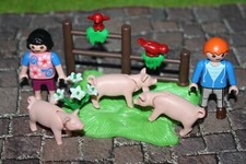 Playmobil Animales Lechones con Niños Zoo Animal Park