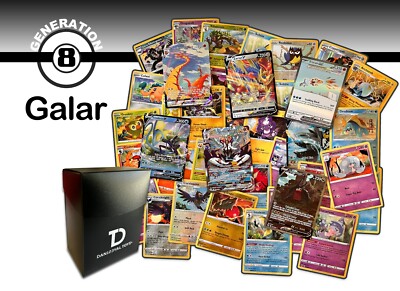 pokemon series 8 card list Pokémon Galar Generation 8 TCG Assortment || Ultra Rare + 20 Cards + Deck  Box