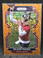 FELEIPE FRANKS #398 2021 PANINI PRIZM FALCONS RC ORANGE DISCO