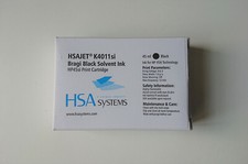 HSAJET K4011si Bragi Black Solvent Tinte f&uuml;r Folien, Metall, Etiketten  2-3sek
