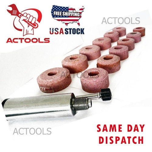 Sioux Valve Seat Grinding Wheels 12 Pcs With 6 Pcs Pilots + 1x Stone Holder - Picture 12 of 17
