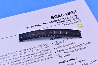 10 Qorvo RF Amplifier SGA6489Z DC-3500 MHz Cascadable SiGe HBT MMIC 