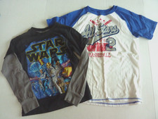 Boys Long Sleeve Star Wars Shirt  Short Sleeve Vintage Look Baseball Short sz 7
