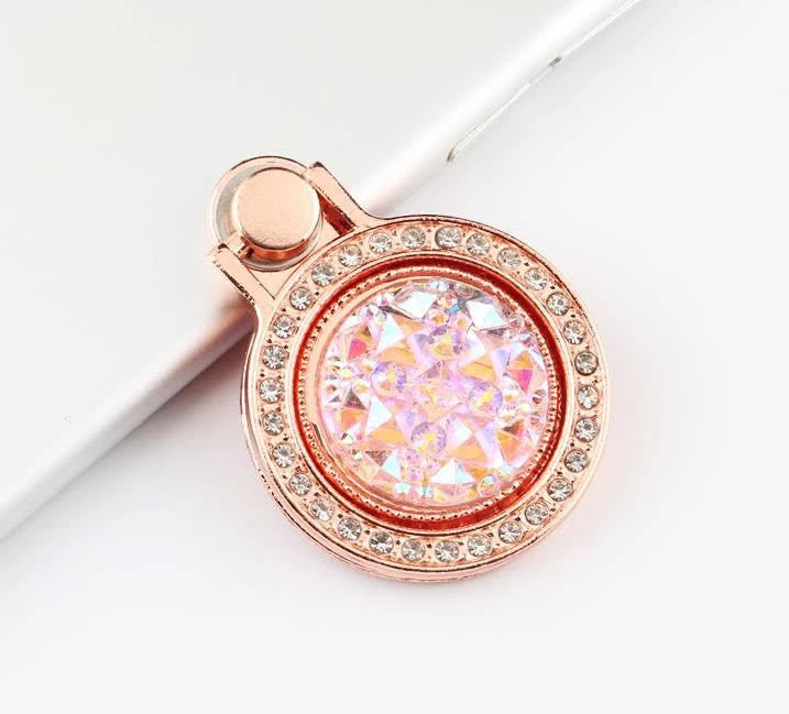 Soporte giratorio para anillo de dedo para teléfono celular de cristal de moda LiliDreamStore 360  Foto 2 de 4