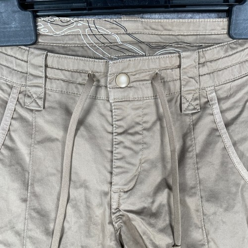 Vintage Nike Shorts Womens 8/10 Small Brown White Swoosh Bermuda Hiking Outdoor - Picture 3 of 9
