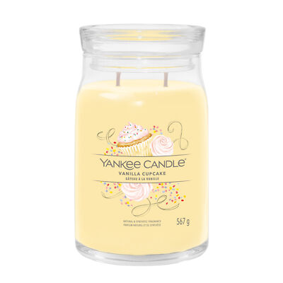 YANKEE CANDLE Große Signature Kerze VANILLA CUPCAKE 567 g Duftkerze