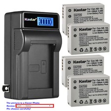 Kastar Battery LCD Wall Charger for Canon NB-10L CB-2LC Canon PowerShot G15