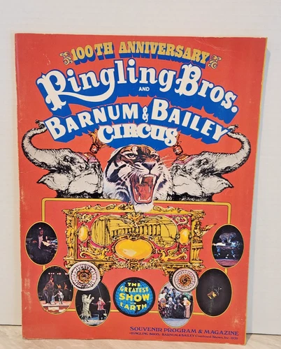 100th Anniversary Ringling Brothers Circus Souvenir Program - Includes 2 poster