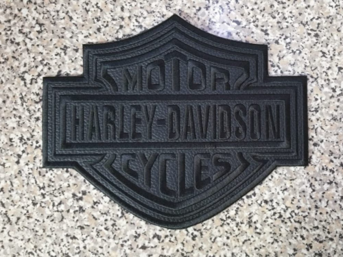 HARLEY DAVIDSON PATCHES CLASSIC LOGO BLACK COLOR TO SEW ON JACKET - Picture 1 of 7