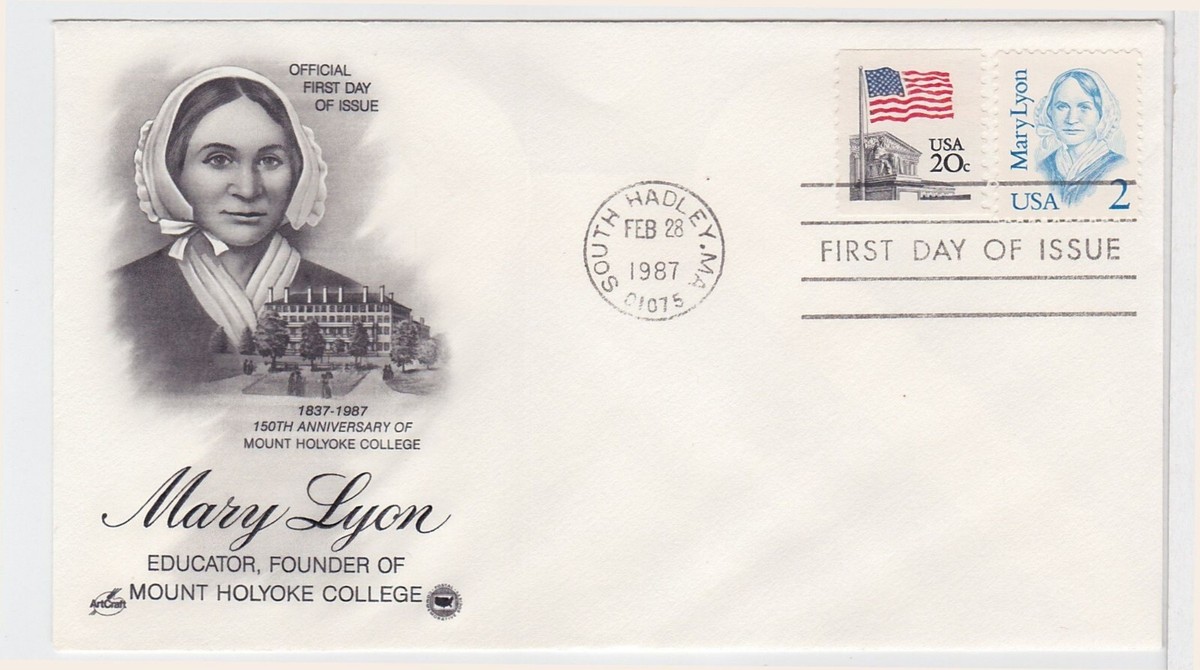 TurtlesTradingPost- Mary Lyon 2 Cent 1987 #2169 FDC Artcraft