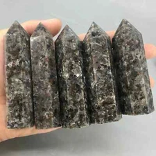 1pc Natural Yooperlite Quartz Obelisk Crystal Point Wand Reiki gift random