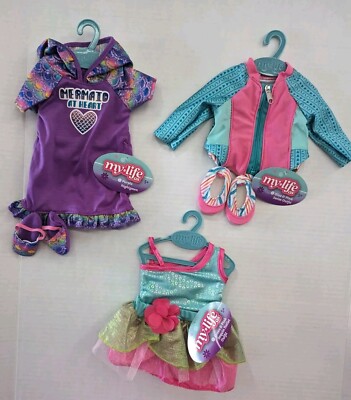 My Life as Lot  Blue & Pink Swim ,Mermaid,Ballet  fits 18'' American Girl doll 