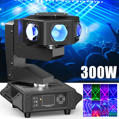300W Spot Strahl 6 LED Moving Head RGBW DMX Strobe Bühnenbeleuchtung Halloween