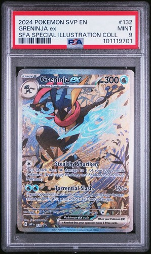 PSA 9 MINT 2024 POKEMON SVP EN-SV BLACK STAR PROMO 132 GRENINJA EX