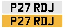 Private Registration UK Number Plate P27 RDJ