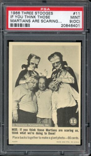 1966 Les 3 Stooges #11 If You Think Those Martians... PSA 9 (OC) - Photo 1/2