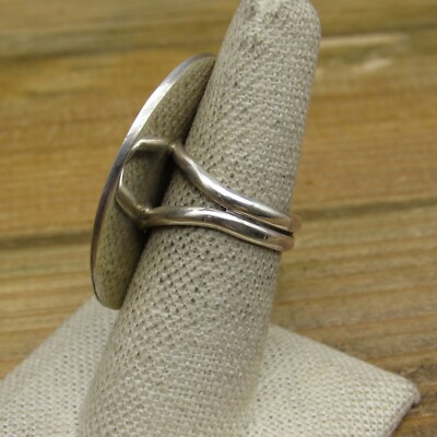 Vintage Sterling Silver Overlay Native American Kokopelli Ring