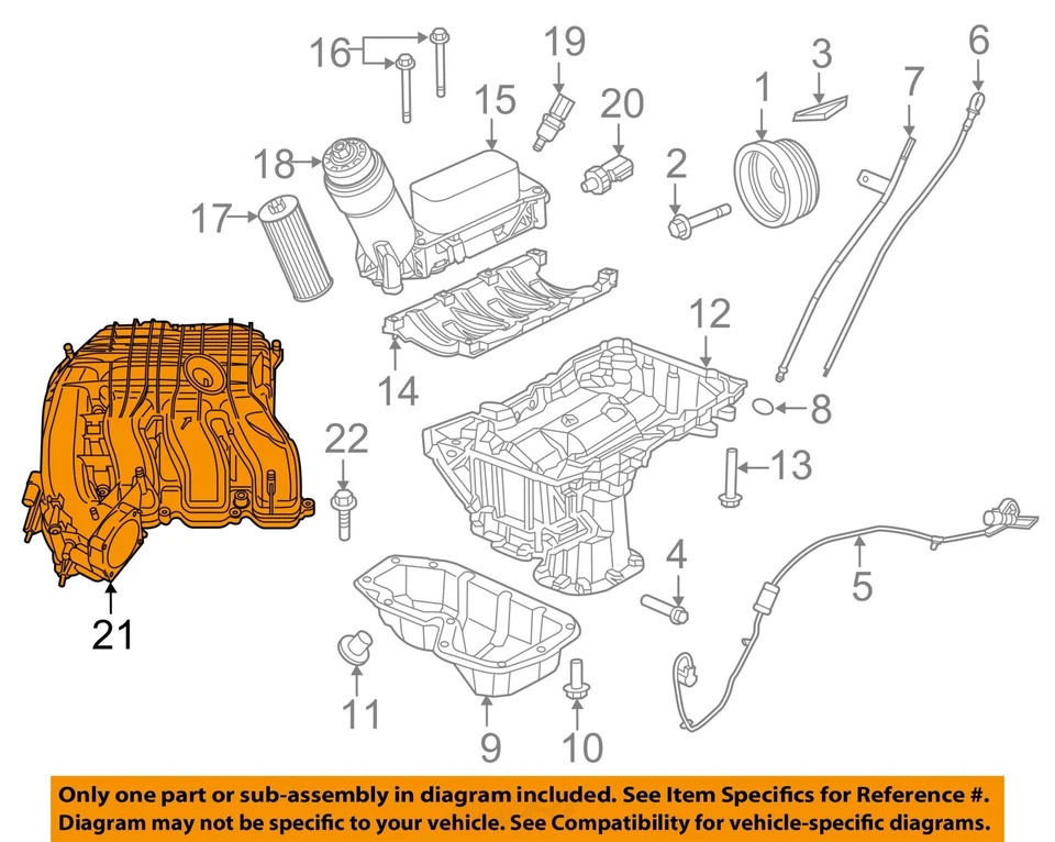 Used Engine Complete Assembly fits: 2013 Dodge Avenger 3.6L VIN G 8th digit Grad - Image 3 of 4