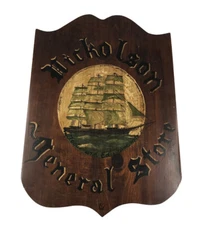 Vintage Handmade General Store Sign Plaque Nickelson General Store