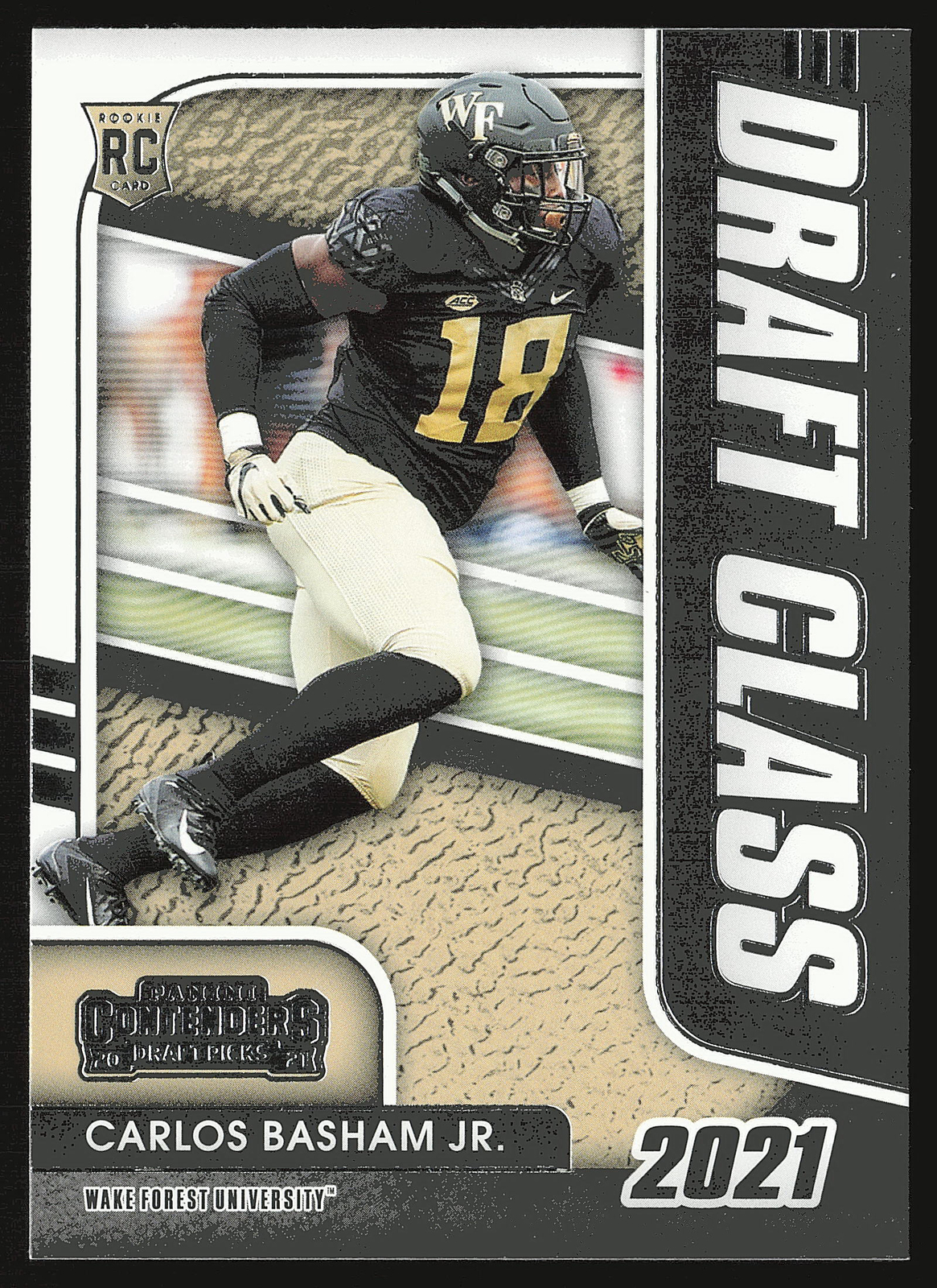 2021 Panini Contenders Draft Picks #35 Carlos Basham Jr. Draft Class