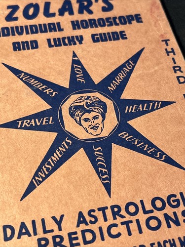 1942 ZOLAR Astrologia per 9 agosto LEO Previsioni Indovino Guida Fortunata - Foto 2 di 12
