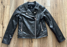 Art Class Kids Small 9/10 , measured Faux Leather Jacket Black