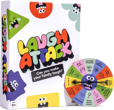 Laugh Attack [Can You Make Your Family Laugh? | Don t Laugh Challenge Card Ga...