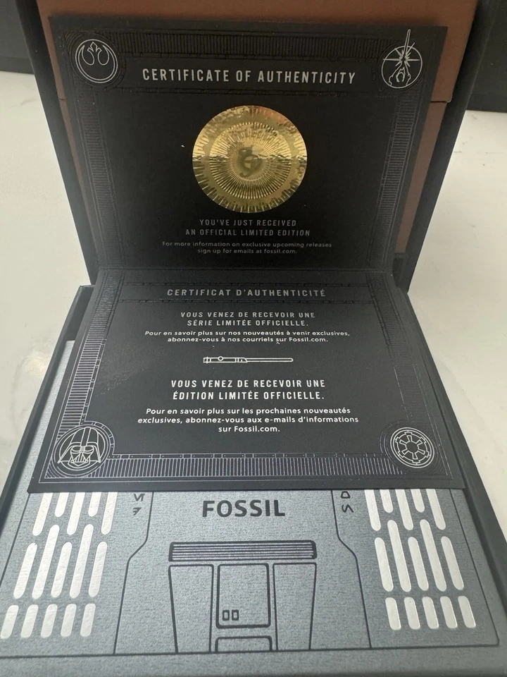 Reloj Fósil Star Wars Chewbacca El Retorno del Jedi con Etiquetas Originales Foto 4 de 4