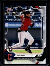 2026 Topps Now #59 Juan Brito Base Card (Qty) RC Rookie. rookie card picture