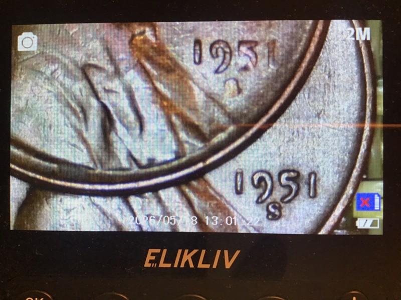 1951 D/S or S/D Lincoln Wheat Penny OMM, Over Mint Mark  Strike Error + 1 -1951s
