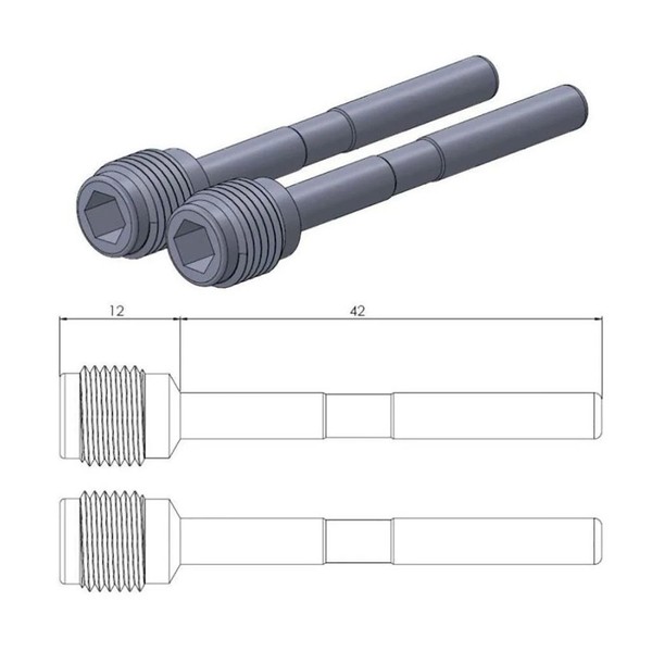 Moto-Master Bremsbelag Gleitstift (FüR: Suzuki GSX-R 750 WVB3 04-05 Vorne )-image