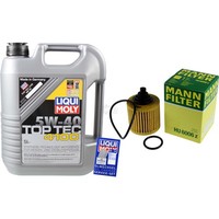 Mann Inspektionspaket 5L Liqui Moly Top Tec 4100 5W-40 FüR Lotus Elise