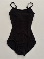 Capezio Camisole Leotard Women Sz S Black Adjustable Straps Partially Lined NWOT