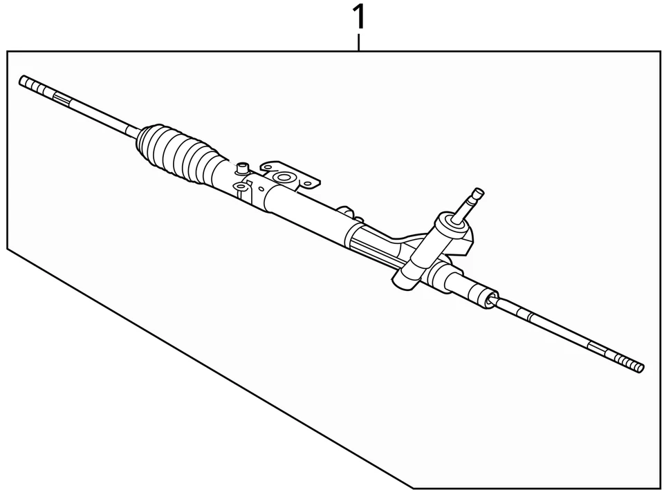 Рулевая рейка и шестерня 2008-2017 Mitsubishi Lancer P1R62 - Изображение 3 из 3