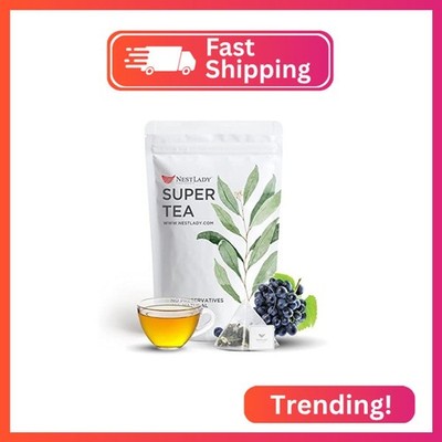 NESTLADY Grape Oolong Loose Leaf Tea - Refreshing Fruit Tea, 20 Bags (80g, 4g/ba
